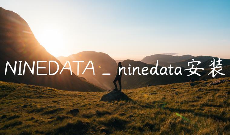 NINEDATA_ninedata安装