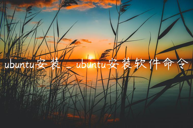 ubuntu安装_ubuntu安装软件命令