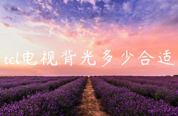 tcl电视背光多少合适