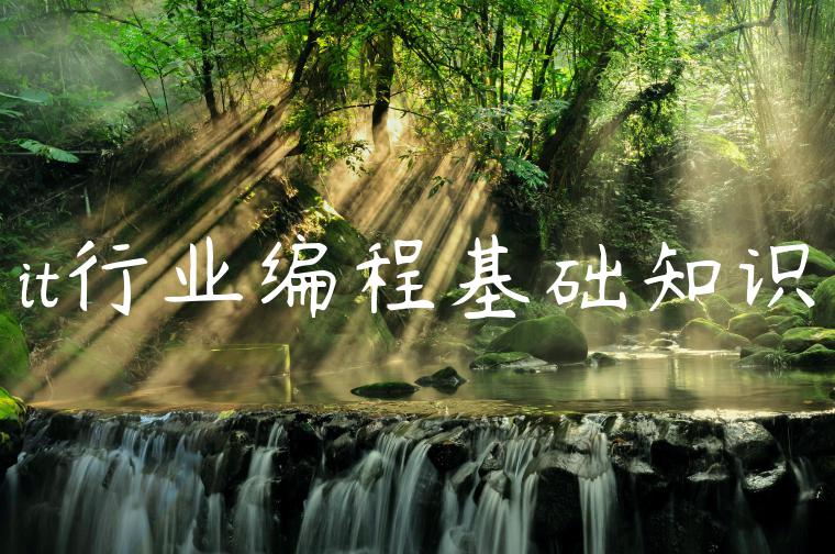 it行业编程基础知识