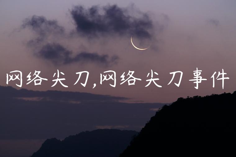 网络尖刀,网络尖刀事件