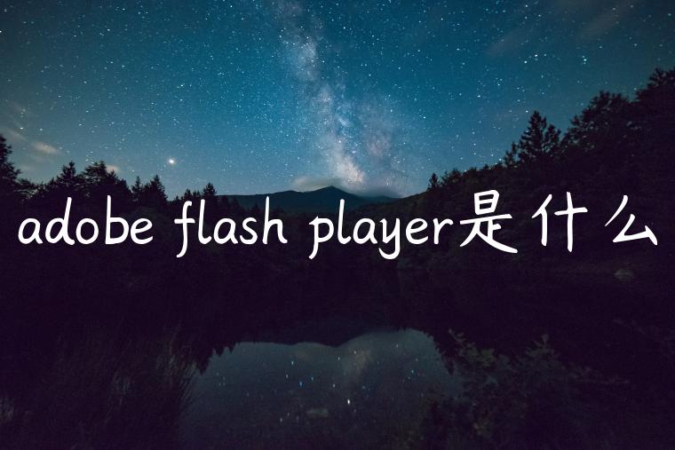 adobe flash player是什么