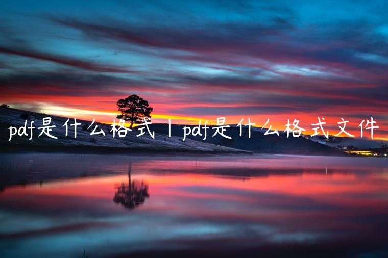 pdf是什么格式|pdf是什么格式文件