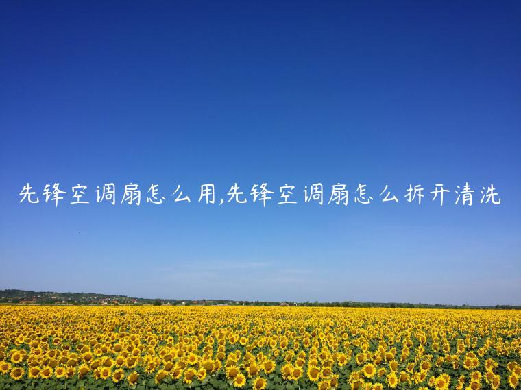 先锋空调扇怎么用,先锋空调扇怎么拆开清洗