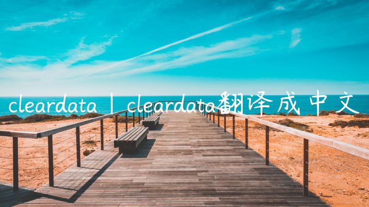 cleardata|cleardata翻译成中文