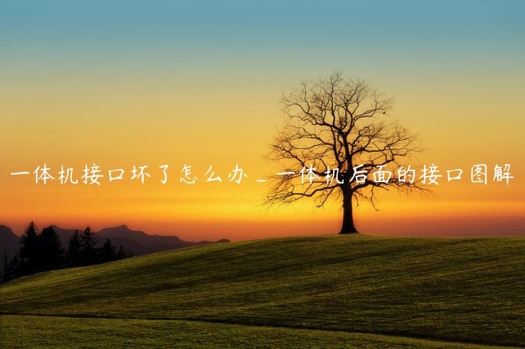 一体机接口坏了怎么办_一体机后面的接口图解