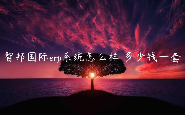 智邦国际erp系统怎么样 多少钱一套