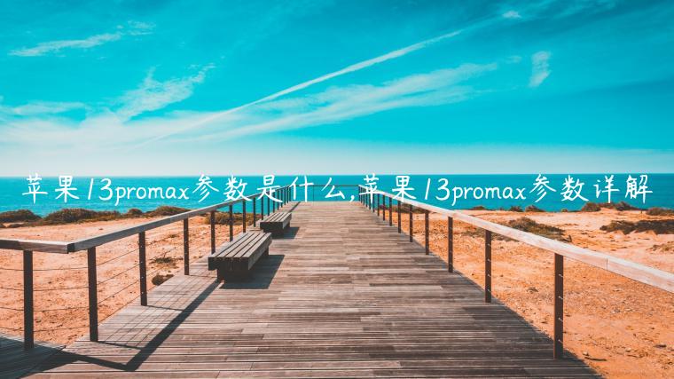 苹果13promax参数是什么,苹果13promax参数详解